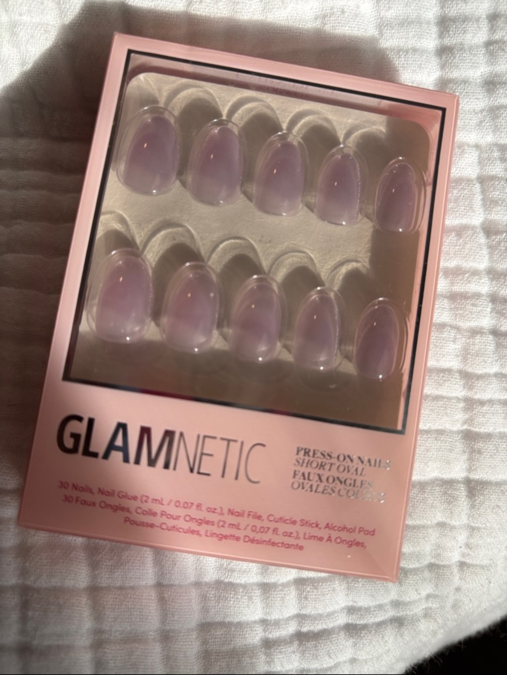 GLAMNETIC Lavender Press-On Nails - Short Oval